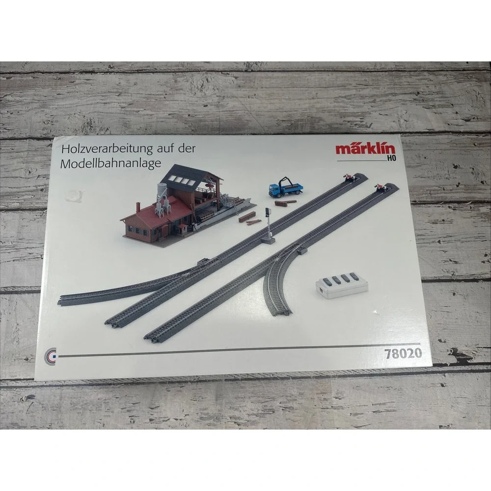 NIB Märklin HO 78020 Sawmill Theme Extension Set New Complete w/ Original Box